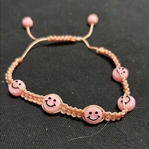 Pink Smiley Face Bracelet